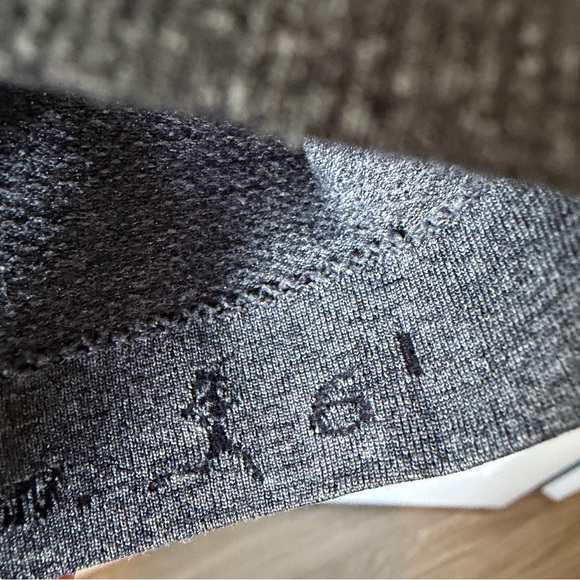 Lululemon Swiftly Tech Long Sleeve Heathered Black size 6 - Picture 5 of 6